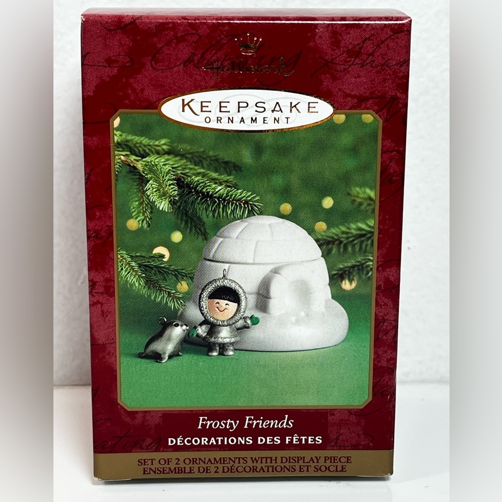 FROSTY FRIENDS Hallmark Keepsake  Vintage Ornament‎ 2000 Three Pieces